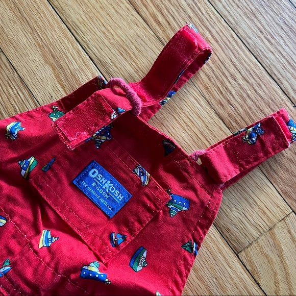 🇺🇸🛳Oshkosh Vintage Toddler Made in the USA Boat Overalls🛳🇺🇸 - Picture 7 of 12